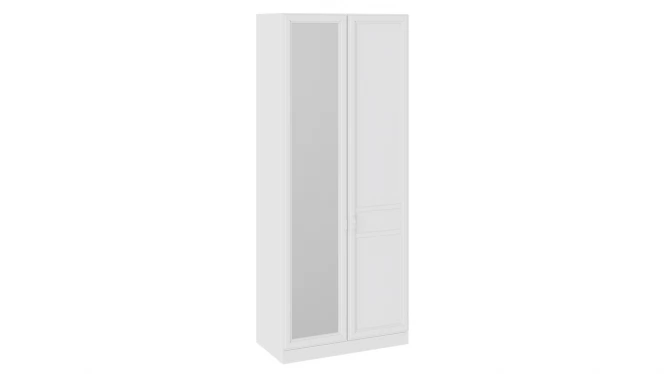 Шкаф для одежды с 1 глухой и 1 зеркальной дверью левый «Франческа» (Дуб Седан)
